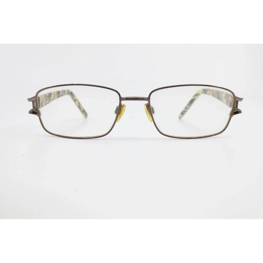 EasyClip S2434 Purple Rectangle Eyeglasses Marbled Tortoise Temples 51-16-135